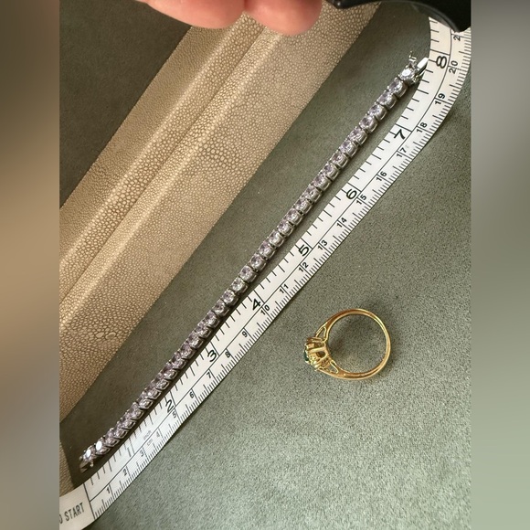 Elegant Silver Tennis Bracelet - Picture 17 of 17